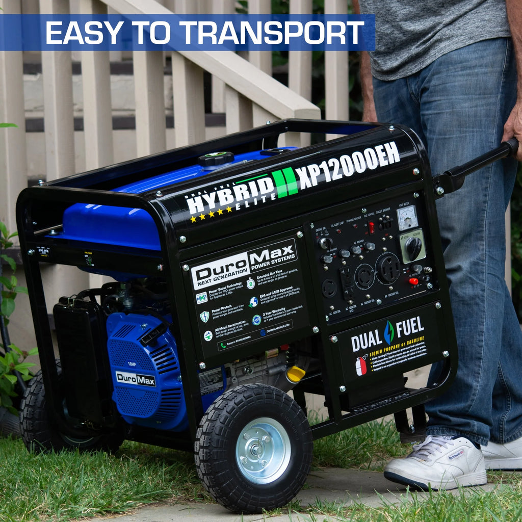 DuroMax XP12000EH 12,000 Watt Dual Fuel Portable Generator C847
