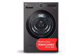 LG WM6998HBA 5 Cu. Ft. Black Steel Front Load All-In-One Washer/Dryer Combo