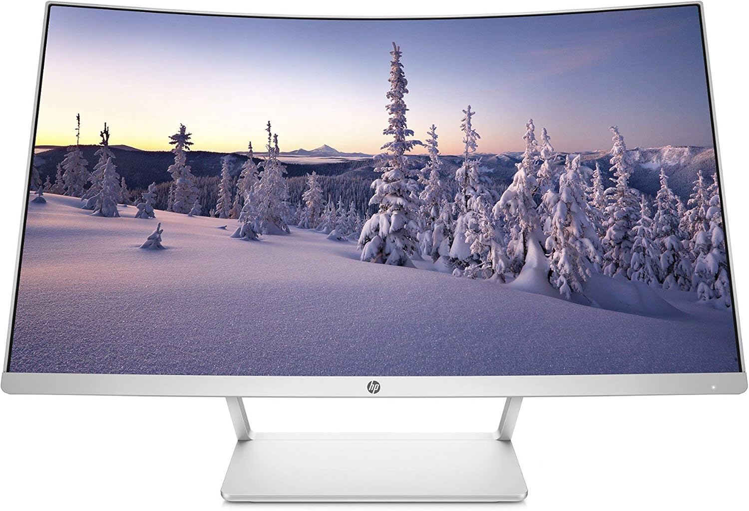 HP 27in Curved LCD WLED Monitor - Silver (Renewed) C60070