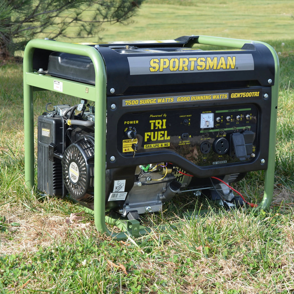 Sportsman 7500 Watt Tri-Fuel Portable Generator with CO Shut-off C83698