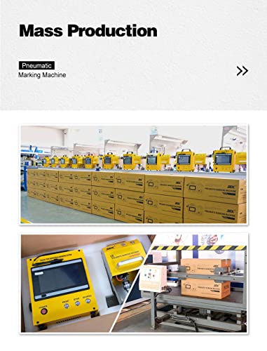 100W Pneumatic Dot Peen Metal Engraving Machine 120x50mm R68031