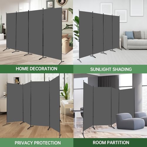 Room Divider Folding Privacy Screens, 3 Panel Portable Partition Q514484