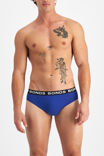 Bonds Classic Everyday Cotton Blend Brief Underwear for Men, 3-Pack N7748