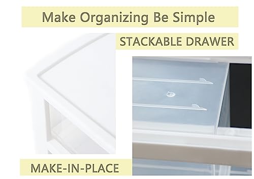 3 Drawer Plastic Storage Organizer for Home Office G4159