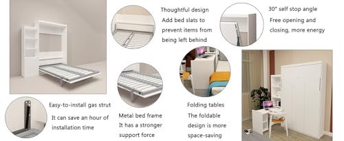 Ball & Cast Queen Murphy Bed Wall Chest with USB and Storage X29201