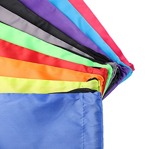GoodtoU 40 Pack Drawstring Backpacks Waterproof Nylon Cinch Bags for School Gym N792
