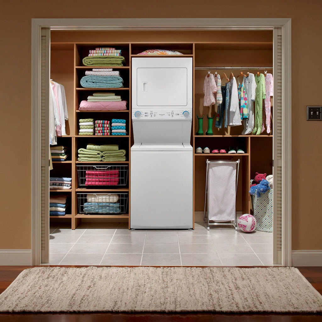FRIGIDAIRE 27 in. White Electric Laundry Center Washer and Dryer J26050