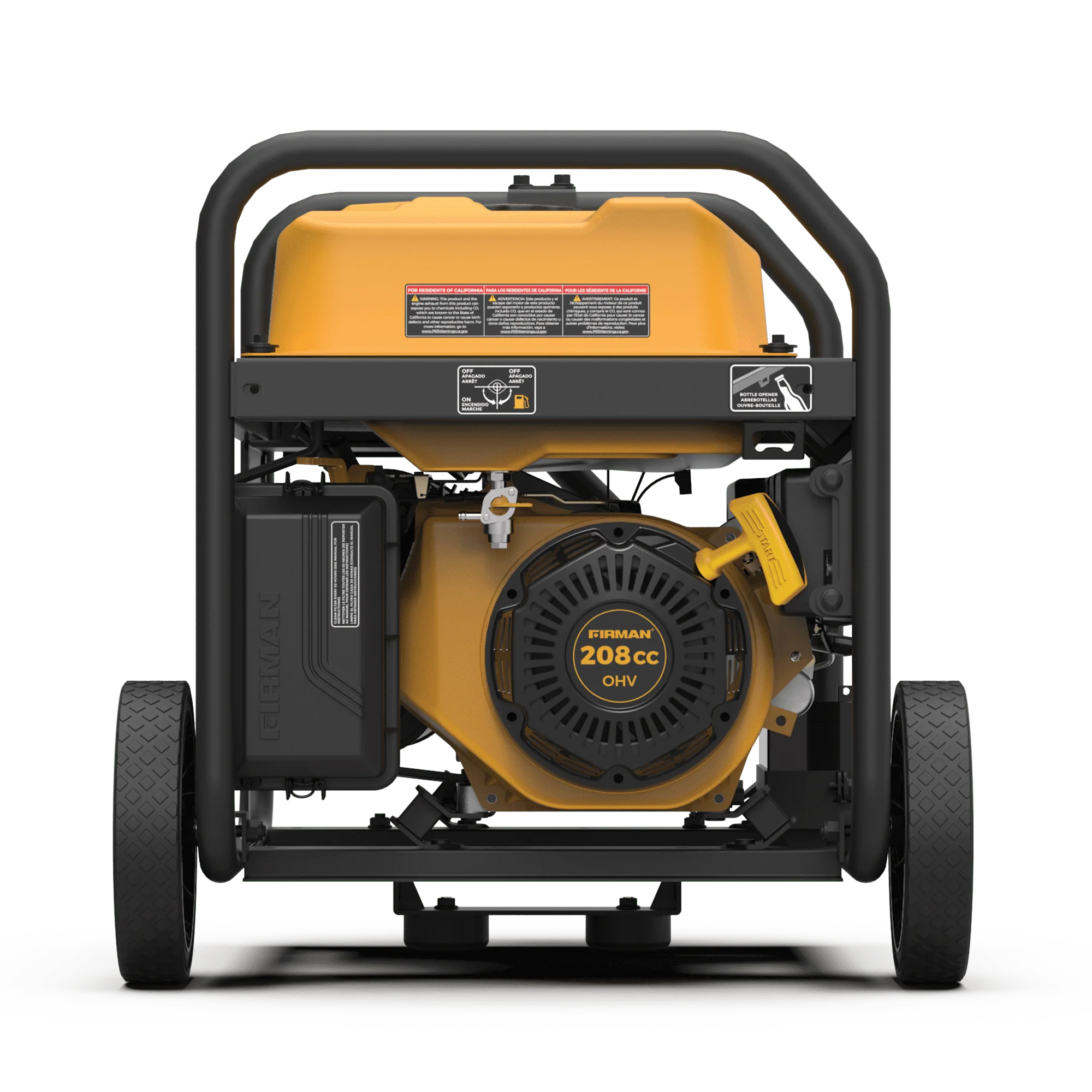 FIRMAN P03619 4550/3650 Watt Remote Start Gas Portable Generator with Wheel Kit K98333