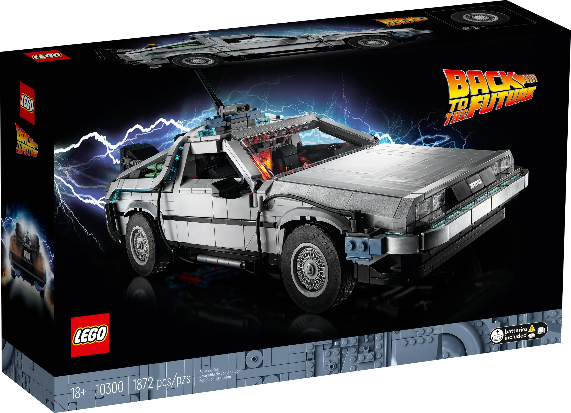 LEGO Icons Back to the Future Time Machine 10300 Building Kit Q811751