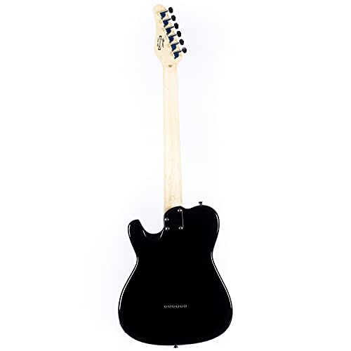 Grote Electric Guitar Semi-Hollow Body Tele Style Basswood Maple Neck Chrome Hardware Blue X47636