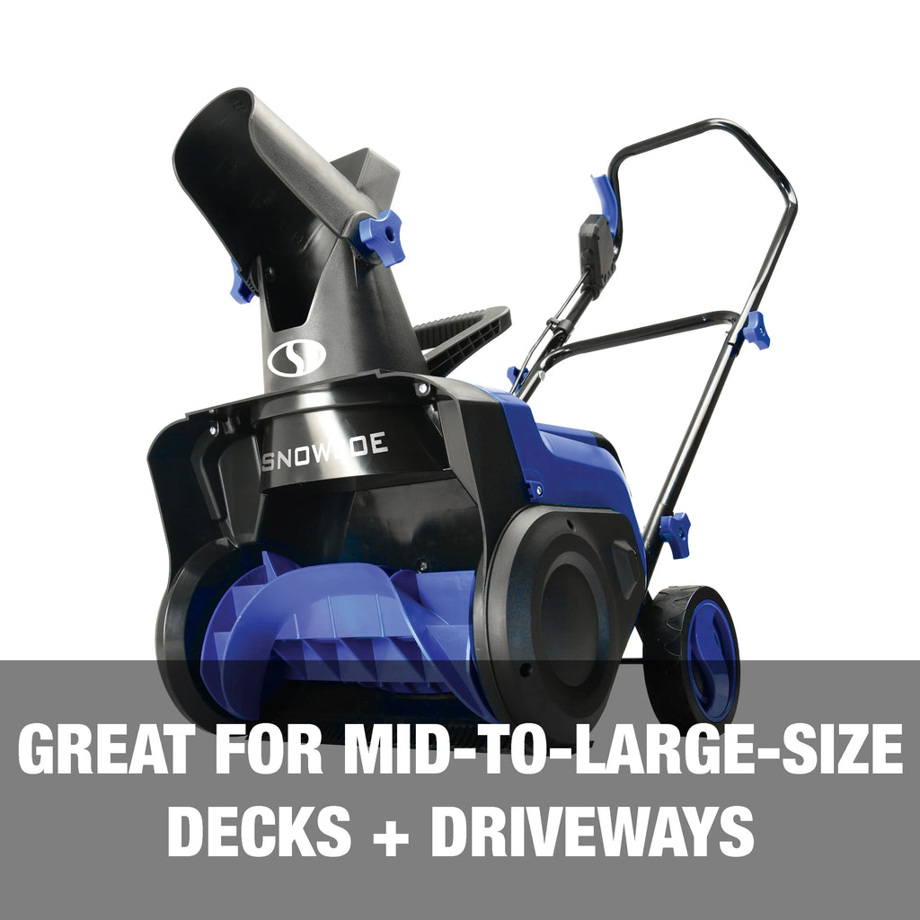 Snow Joe 48V 15 Cordless Snow Blower, Brushless Motor, 2 x 4.0-Ah Batteries & Charger M4804