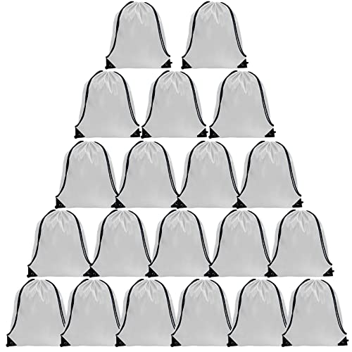 GoodtoU 40 Pack Drawstring Backpacks Waterproof Nylon Cinch Bags for School Gym N792