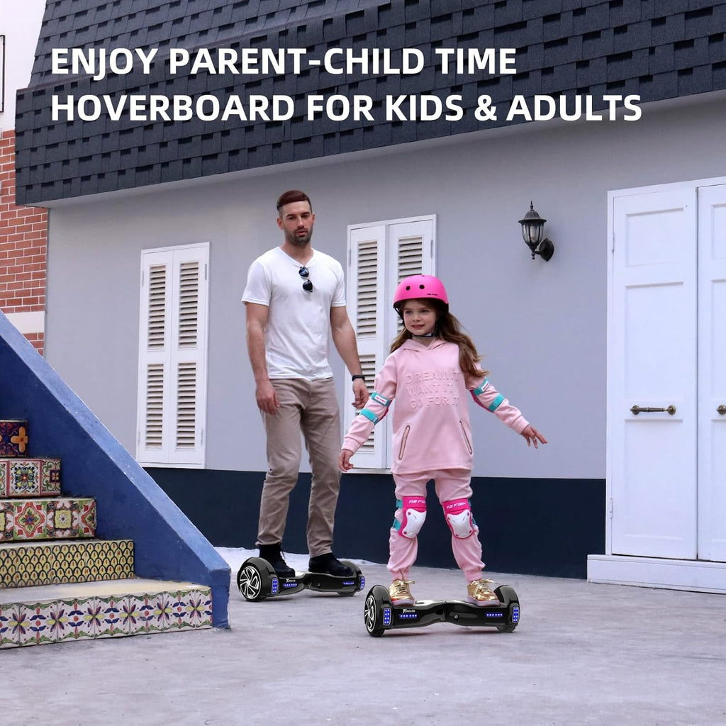 TOMOLOO Hoverboard 6.5" Self Balancing Scooter with Bluetooth Speaker and LED Lights K2729