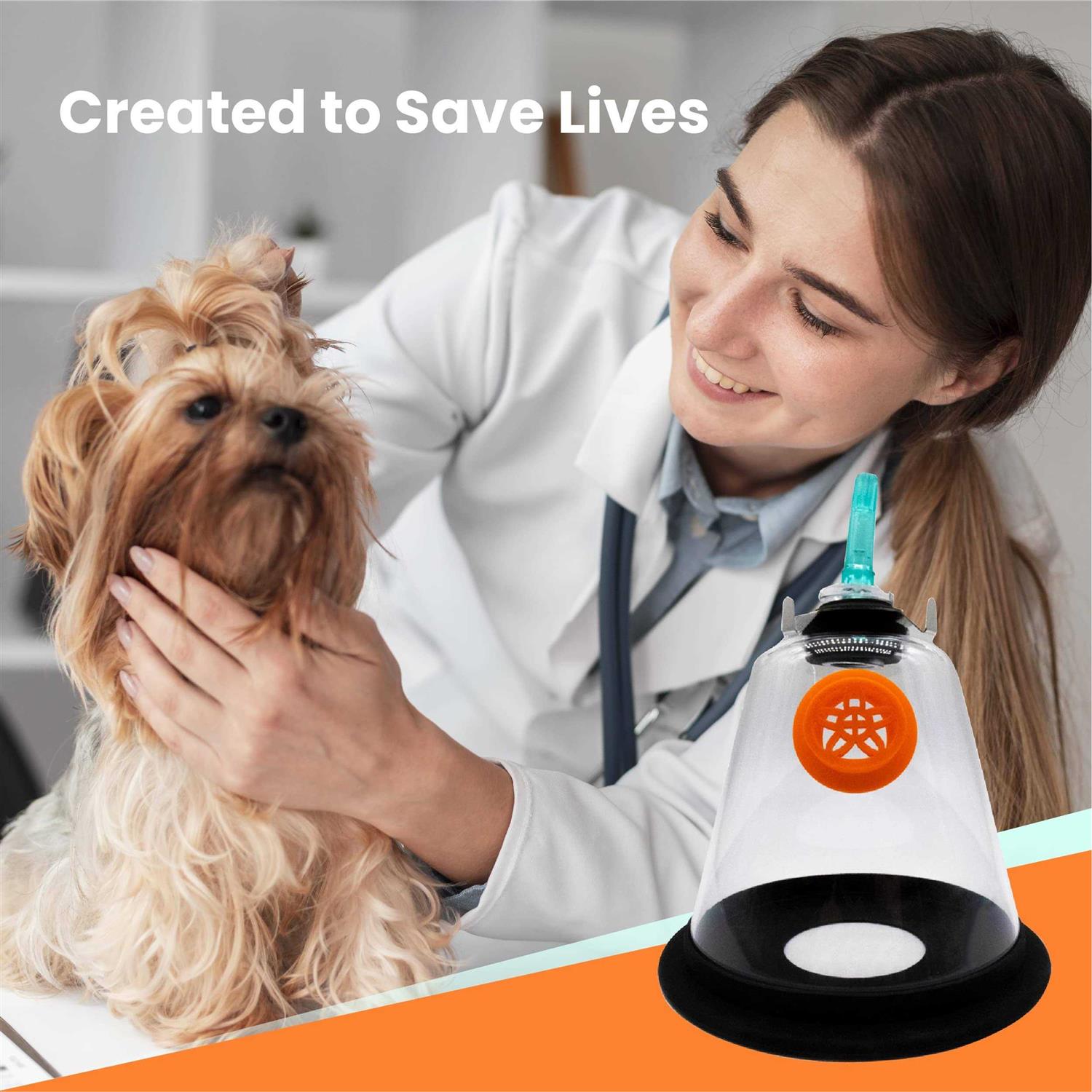 PetPetSmart Medical Pet Oxygen Mask for Dogs and Cats with 6ft Tubing M13152