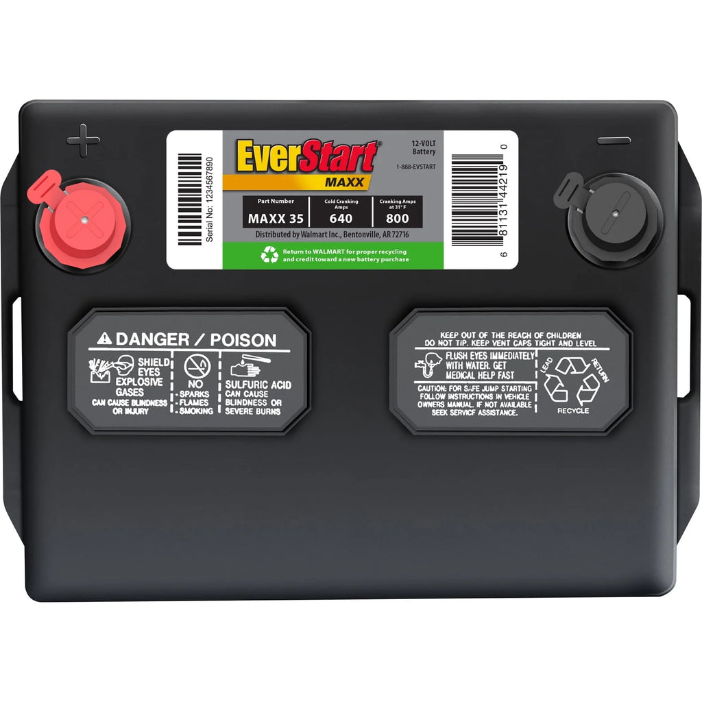 EverStart Maxx Lead Acid Automotive Battery Group Size 35 12 Volt 640 CCA S2642