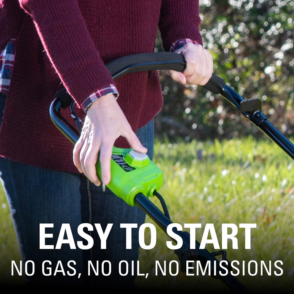 Greenworks 40V 20" Brushless Push Lawn Mower with Battery & Charger C7079