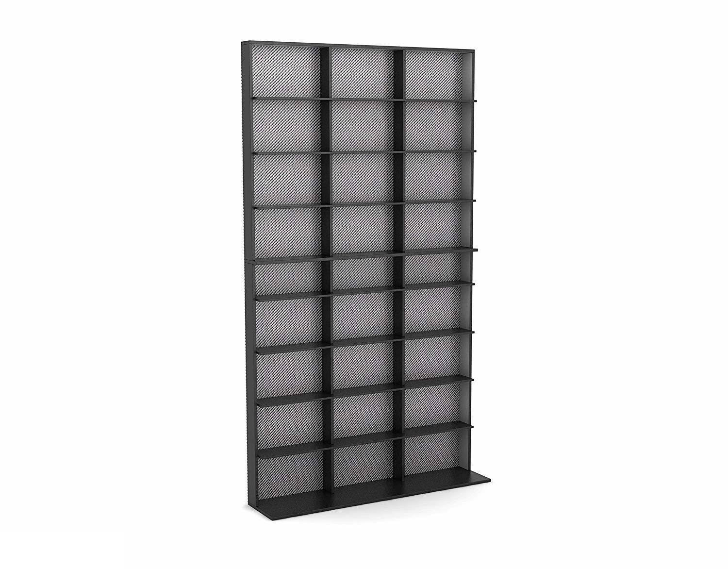 Atlantic Elite Large Media Tower, Black/Silver R19333