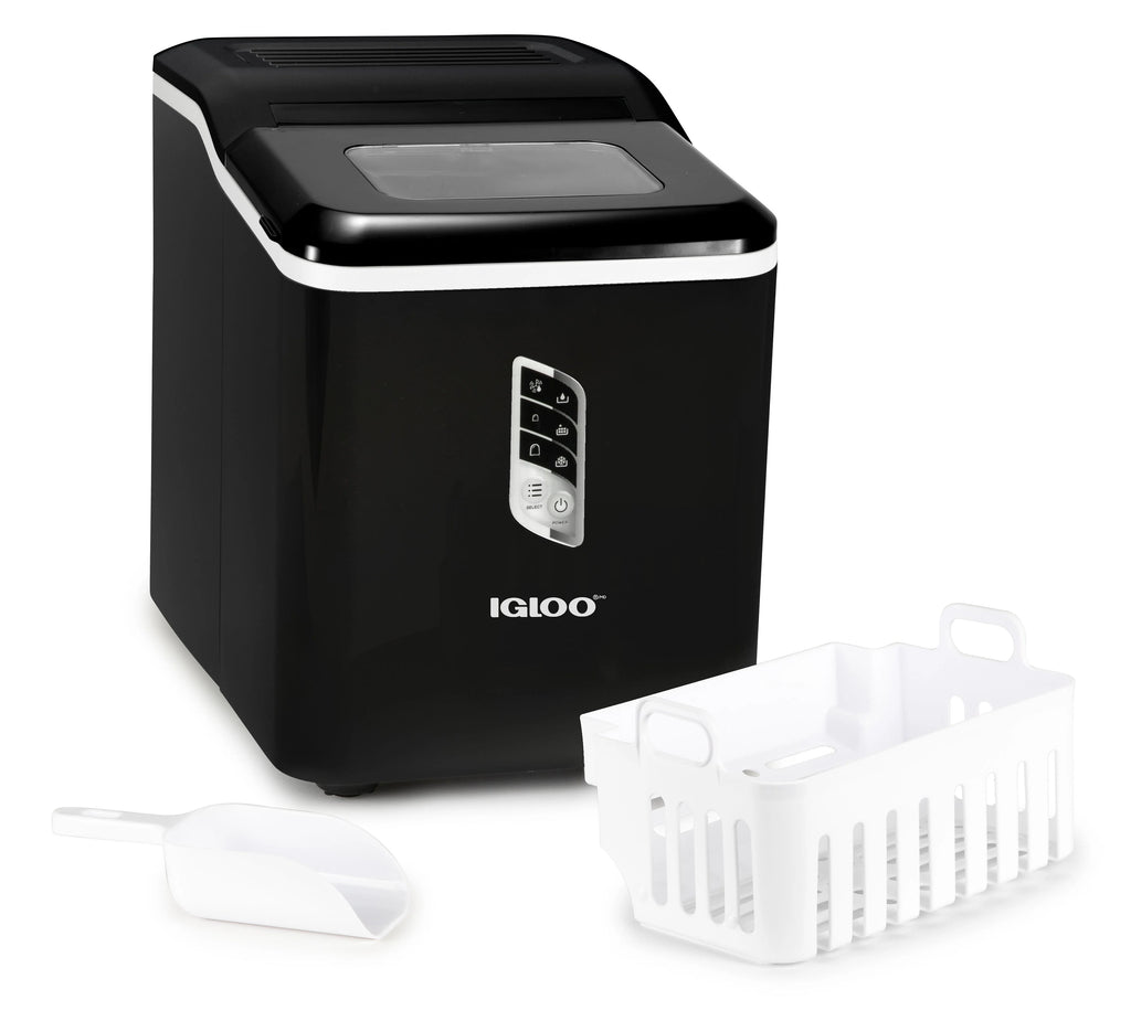 Igloo Automatic Self-Cleaning 26-Pound Ice Maker, Black