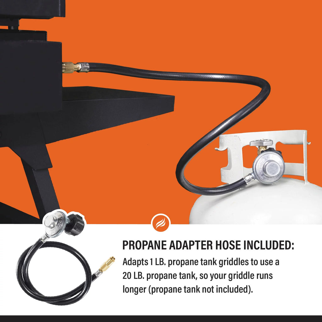 Blackstone Adventure Ready 22 Propane Griddle with Stand and Adapter Hose T46476