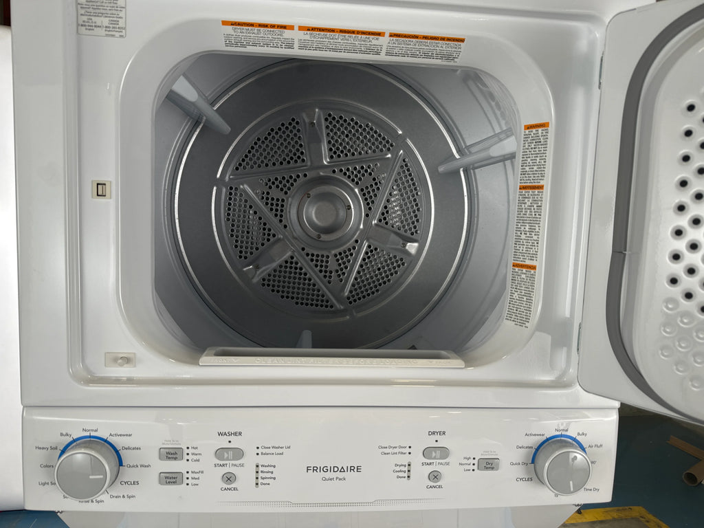 FRIGIDAIRE 27 in. White Electric Laundry Center Washer and Dryer J26050