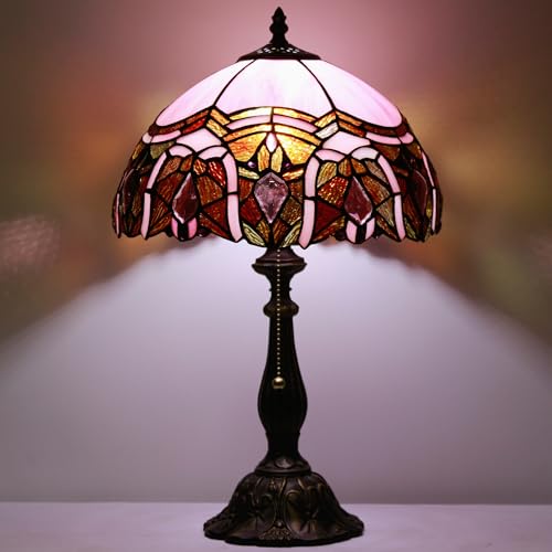 Tiffany Stained Glass Table Lamp Sea Blue Pear J2662
