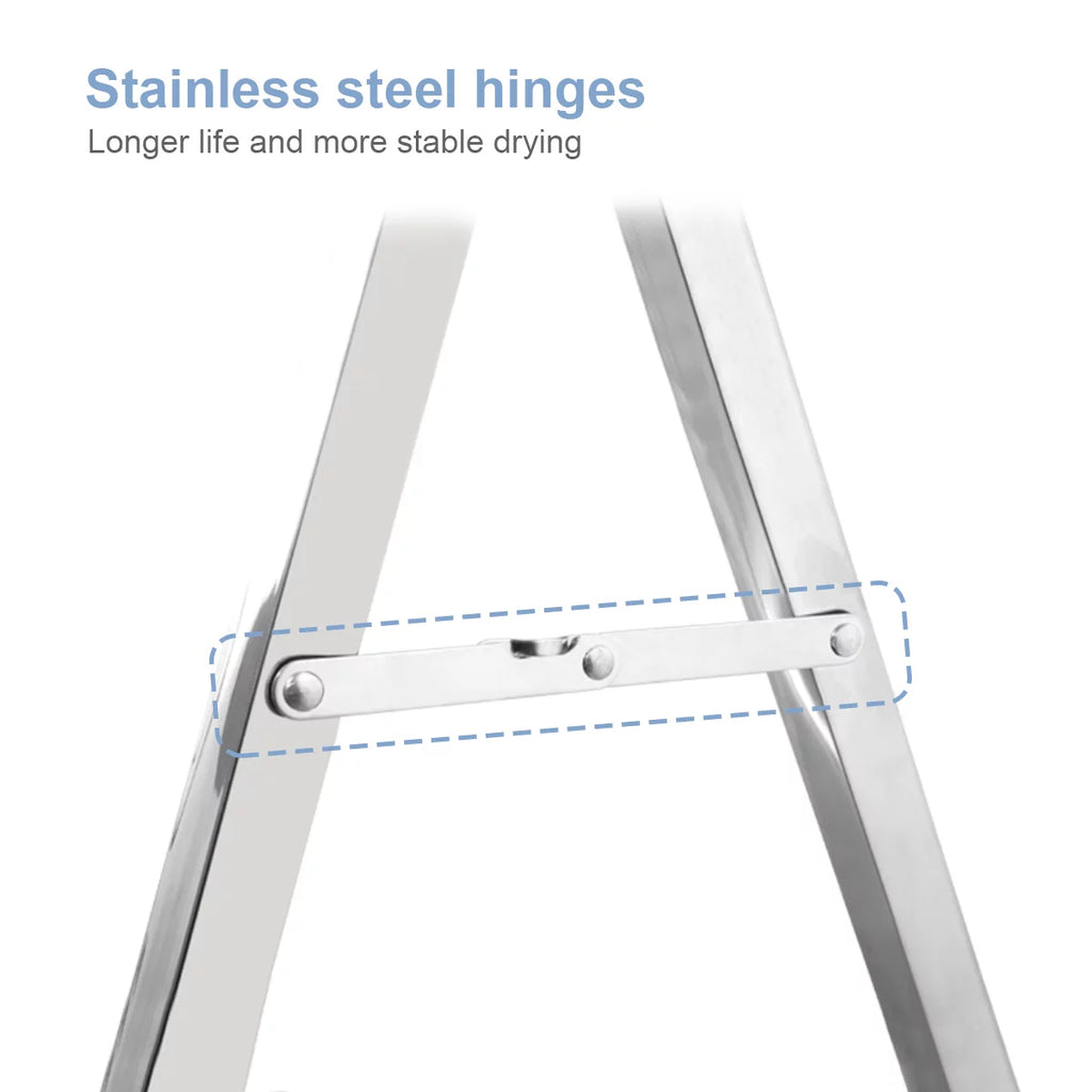 Untyo Clothes Drying Rack 79 Inches, Adjustable Folding Stainless Steel X325