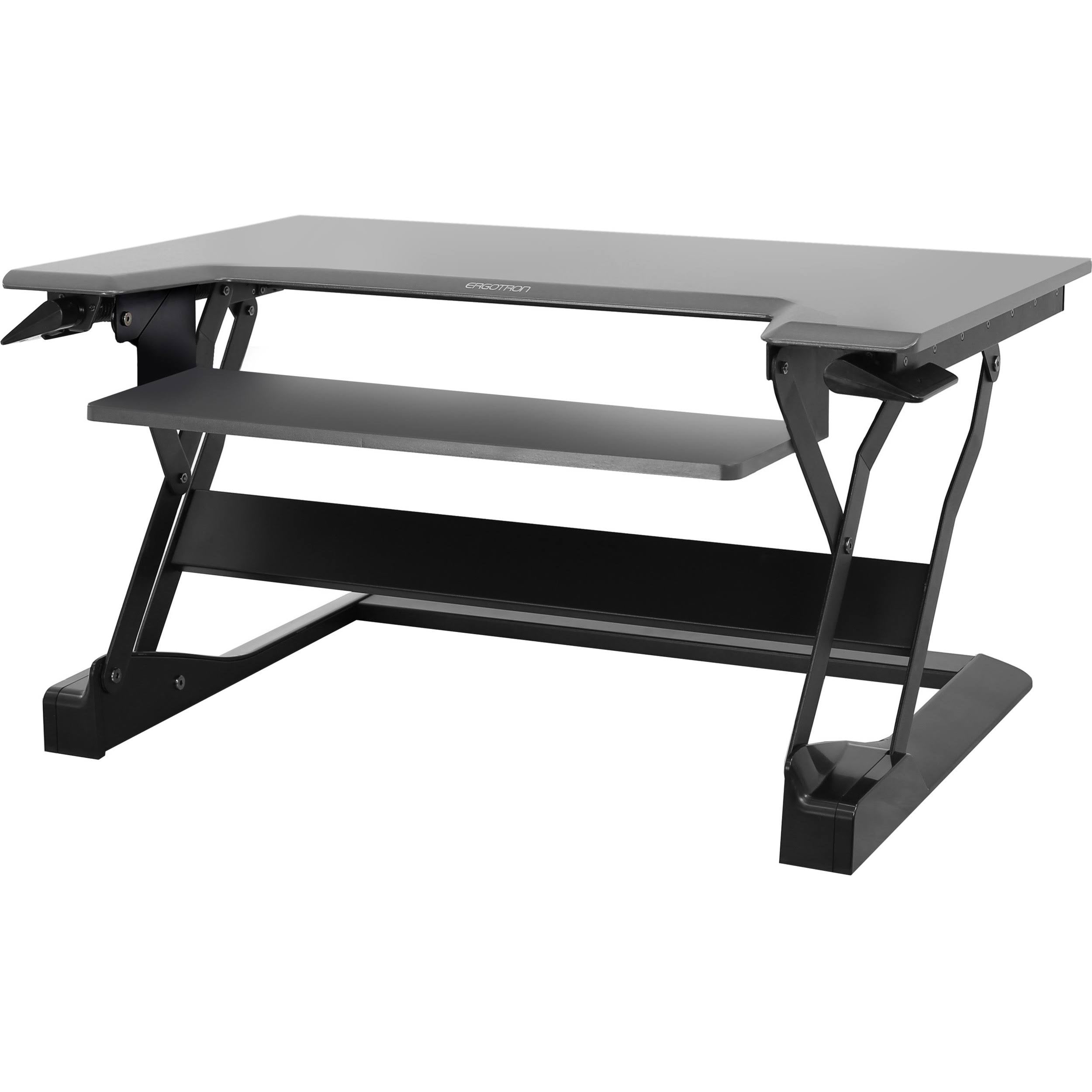 Ergotron WorkFit Sit-Stand Desktop Workstation, Black
