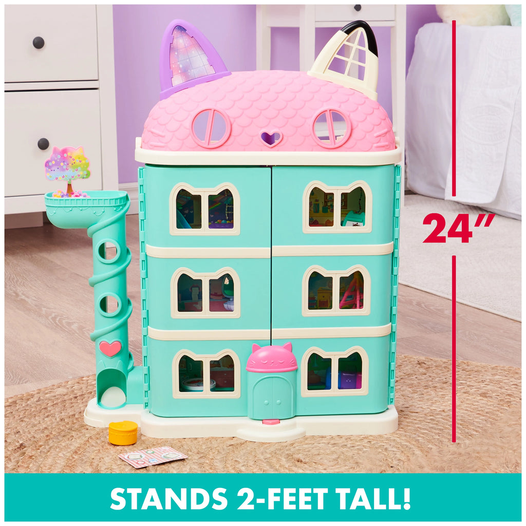 Gabby's Dollhouse Purrfect 2-Foot Tall Playset with Sounds, 15 Pieces C973894
