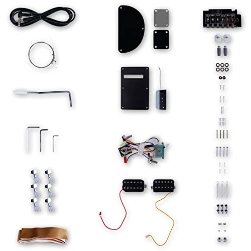 Leo Jaymz DIY Single Cut Electric Guitar Kit Mahogany Rosewood B148