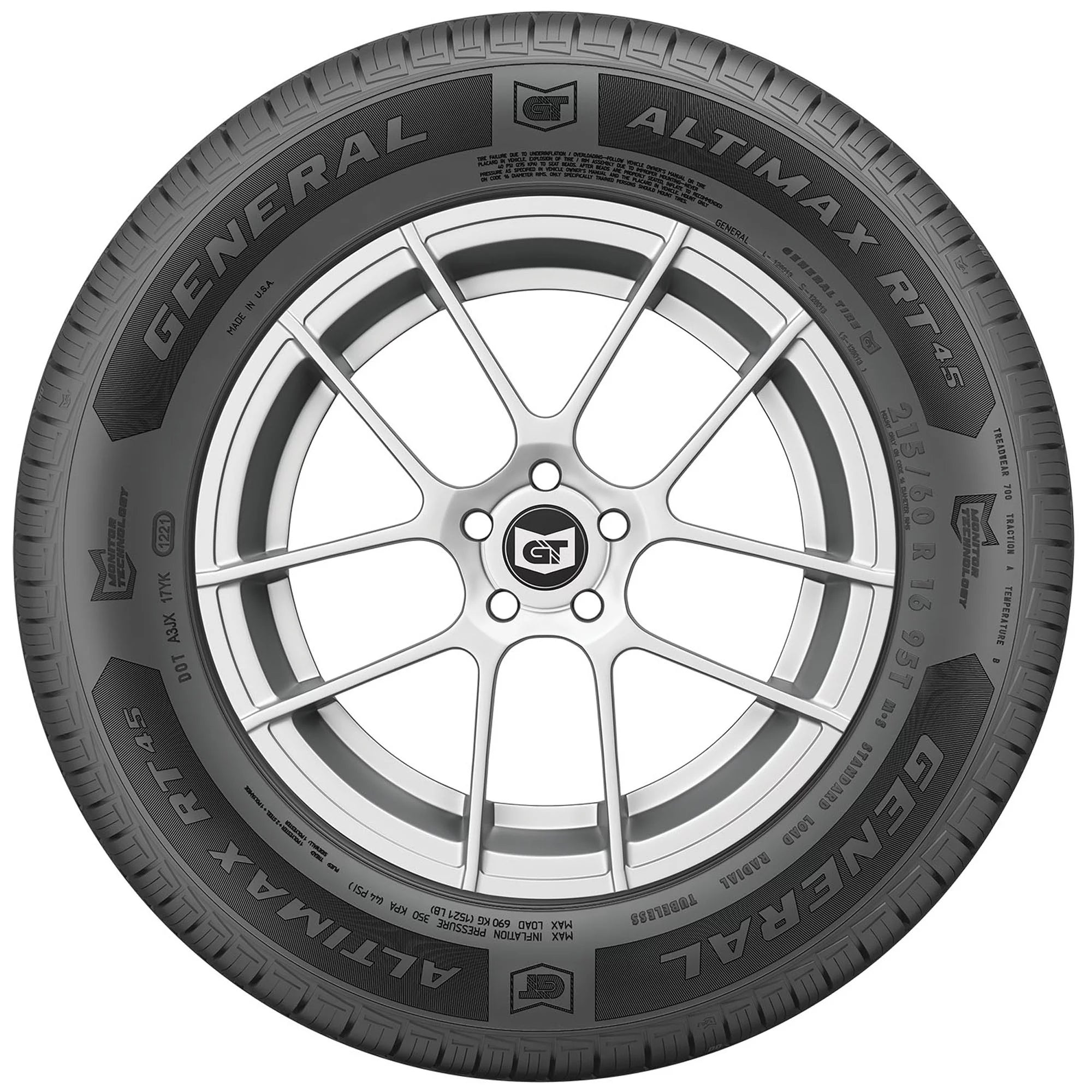 General Altimax RT45 205/70R16 97T All Season Tire F5866