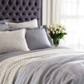 Pine Cone Hill Lodi Silver Matelasse Coverlet King