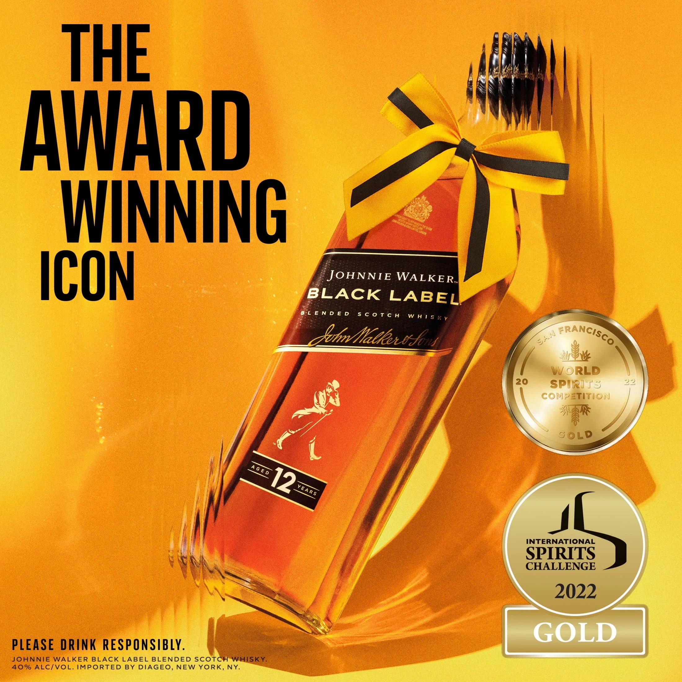 Johnnie Walker Black Label Blended Scotch Whisky 1.75L D493959