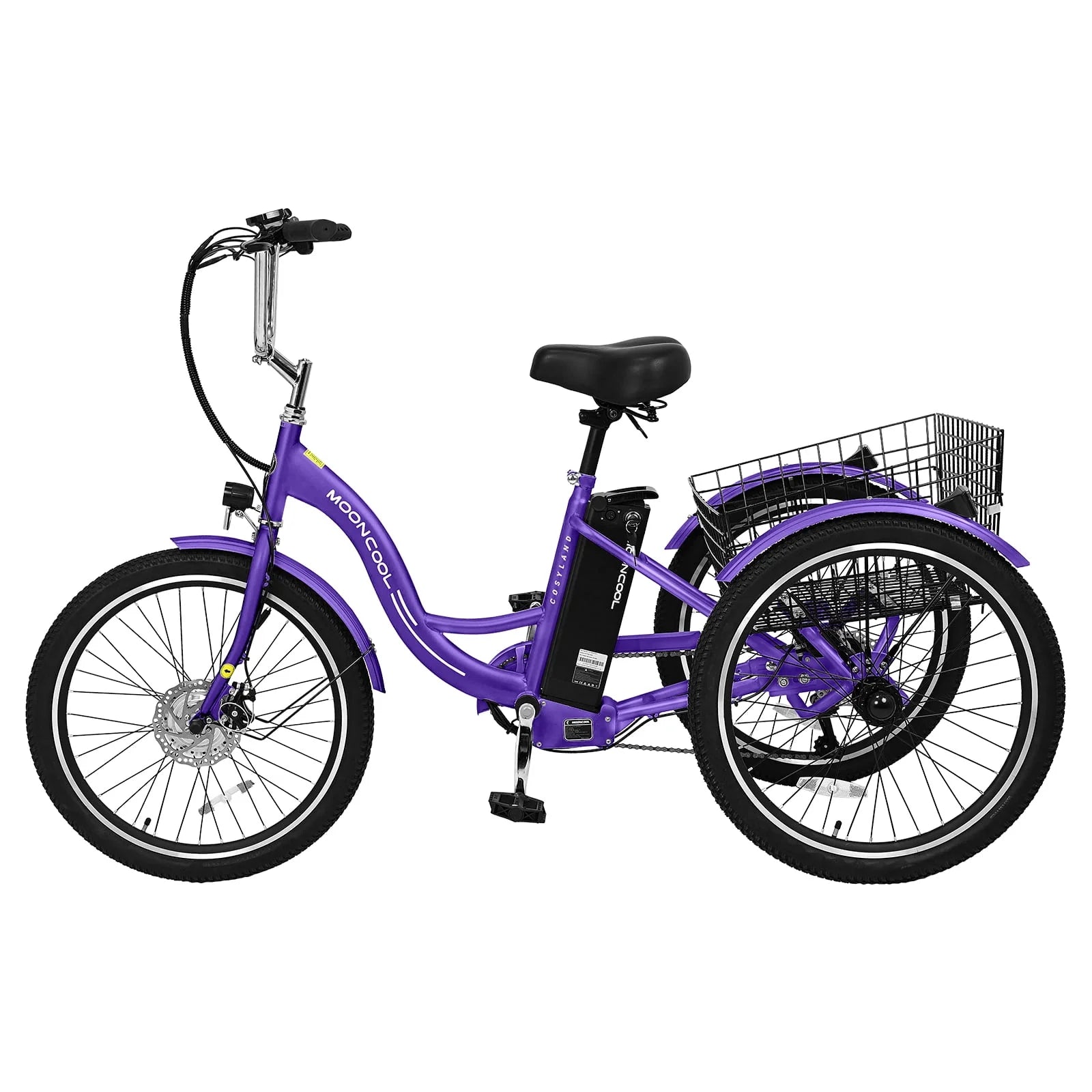 Lilypelle Adult Electric Tricycle 3-Wheel Bike for Seniors E1378