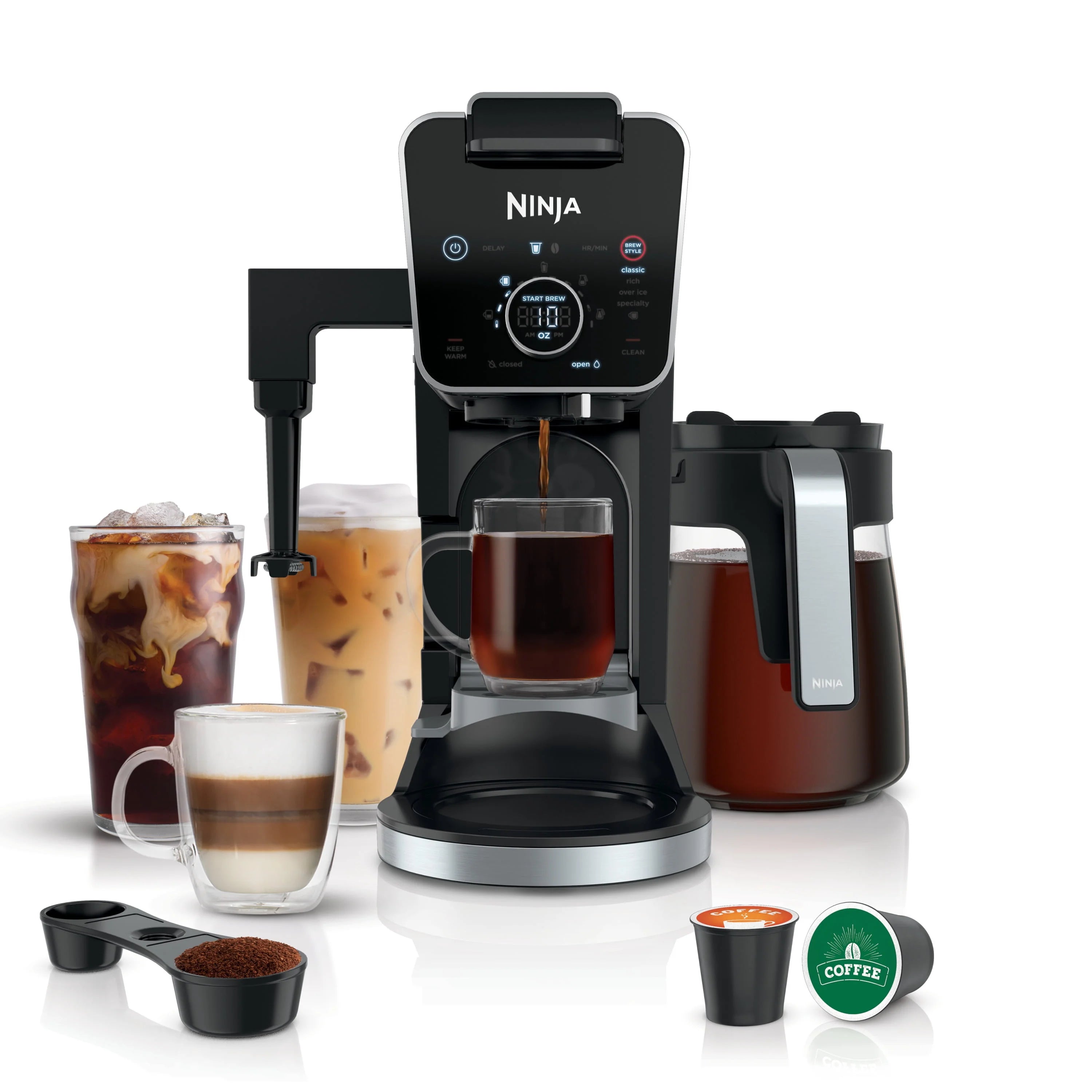 Ninja CFP300 DualBrew Specialty Coffee System, 12-Cup Drip Coffee Maker S172